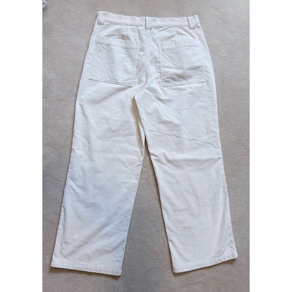 Madewell Emmett 2.0 Wide-Leg Pants in Corduroy Antique Cream Item NM364 Size 31 - Picture 5 of 14
